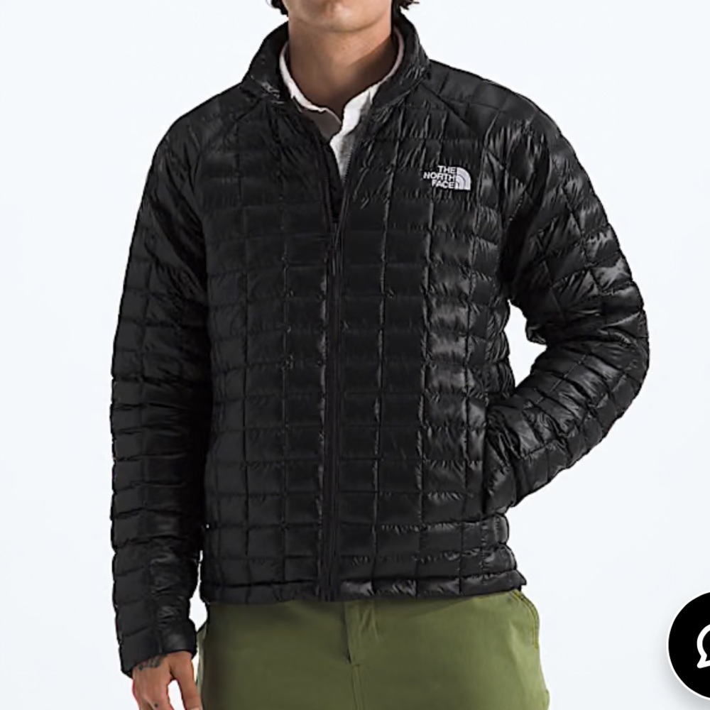The North Face Dark Gray ThermoBall Puffer Jacket Mens Small NWOT - Picture 1 of 13